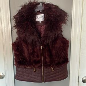 Guess faux fur vest